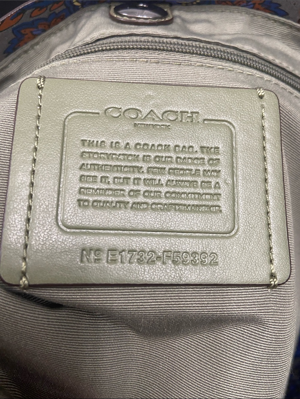 Coach Leather Derby Tote EUC - Picture 7 of 7